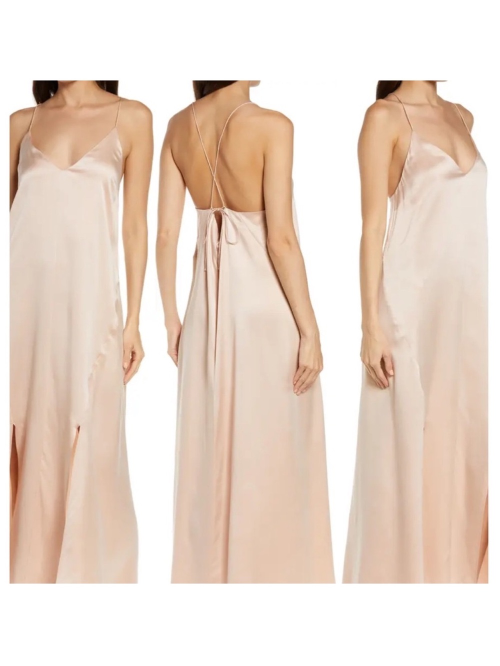 Lunya Washable Silk Slip Dress M